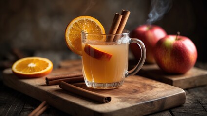 Spiked Warm Apple Cider Beverage