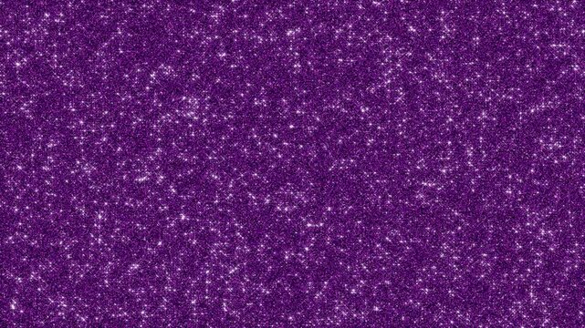 purple glitter texture with shiny glitter glowing stars animation, cosmetics and beauty velvet motion background	