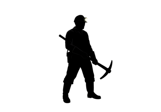 Closeup of a Glowing Ember in the Dark isolated on transparent background