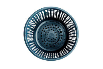 Sturdy Dark Grey Plastic Net Pot for Hydroponics Clean Minimalist Design on White Background