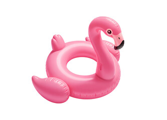 pink flamingo pool float top view png. inflatable flamingo pool float isolated. Pink flamingo pool float PNG for summer beach and pool party designs