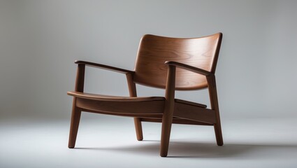 Elegant natural wooden chair for comfort