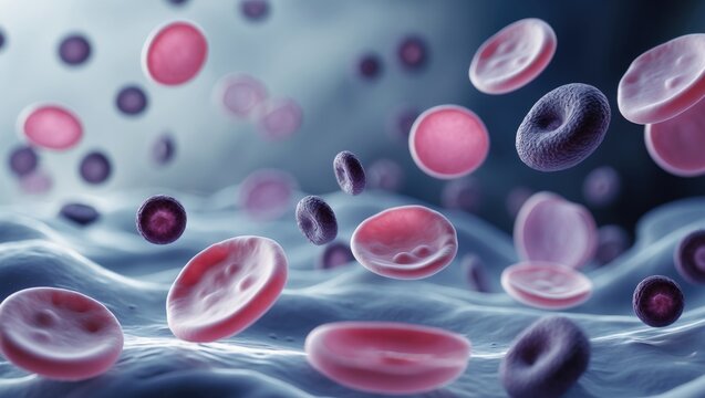 Blood smear examination: white blood cells, platelets, and abnormal red blood cells