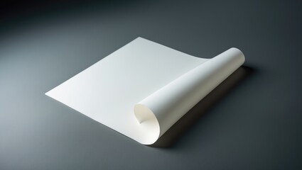 Landscape brochure magazine, blank and isolated on background, featuring clipping path and interchangeable background