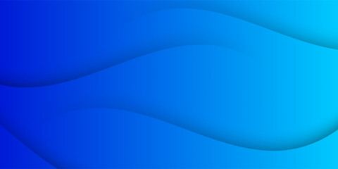 Smooth blue gradient abstract background with flowing wave shapes, perfect for modern design, presentations, or web templates.