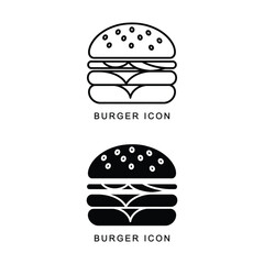 burger icon vector illustration