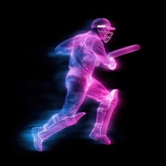 Fototapeta premium Cricketer batting