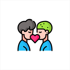 couple with heart