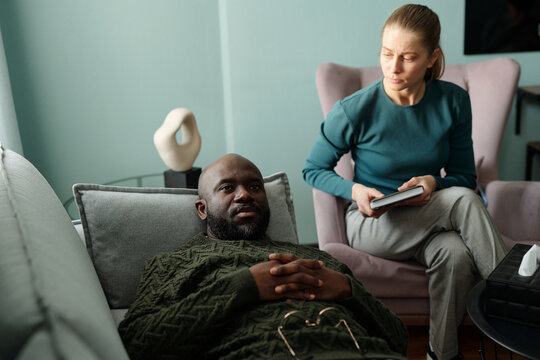 Apathetic Man During Therapy Session