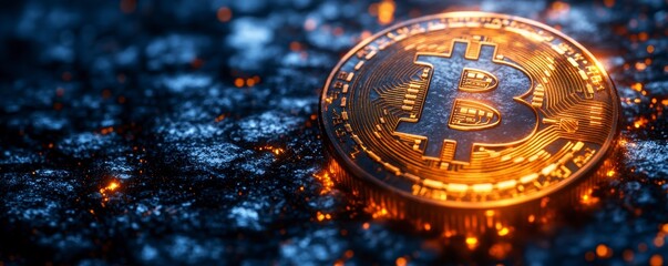 Investing in cryptocurrency bitcoin trends digital market financial insights tech hub close-up economic stability