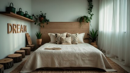 Inviting bedroom with a bed and stylish decor