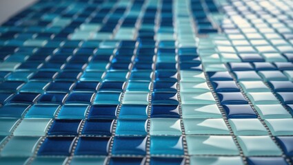 Obraz premium Small Square Tiles with Colorful Background