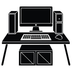Fototapeta premium High End Graphic Design Computer Setup