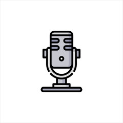 retro microphone icon