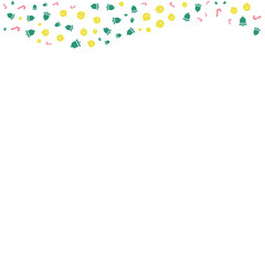 Obraz premium Christmas Element Footer