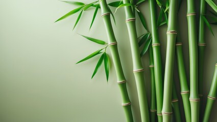 Bamboo as a concept for tropical and summer plants