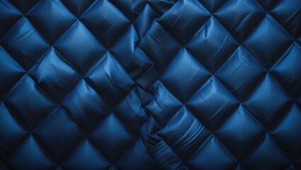Fototapeta premium Fabric with blue diamond texture