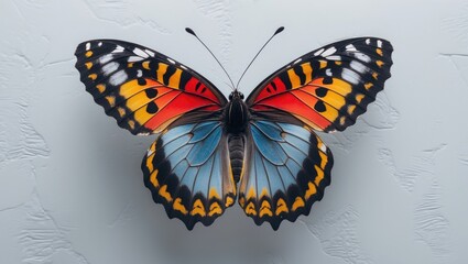 Naklejka premium Background featuring an isolated exotic butterfly
