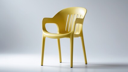 Fashionable chair positioned on a white background