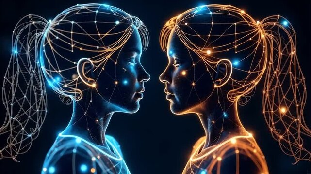 Gemini twins zodiac horroscope sign made in light stars in the sky