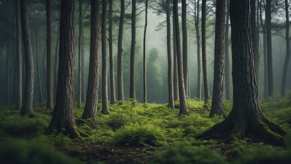 Obraz premium Morning in Fairy Wood