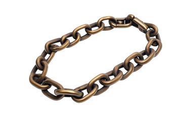 Obraz premium Antique bronze chain necklace textured links close up detail elegant jewelry stylish accessory