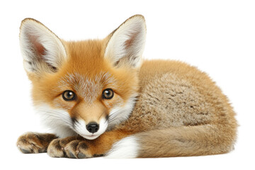 Fototapeta premium Adorable fox cub resting