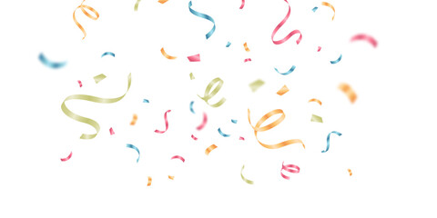 Colorful confetti background vector illustration for festival decoration.
