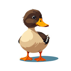 Cute duck vector graphic and illustration