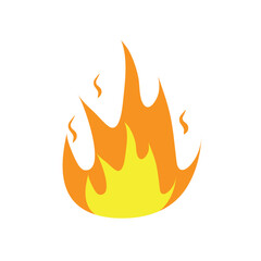 fire logo icopn illustration flat