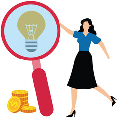 Businesswoman carrying heavy big question mark sign, Business problem or stress burden