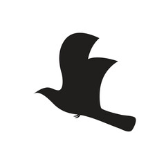 bird logo icon illustration flat