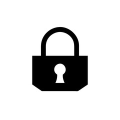 Security lock icon vector art