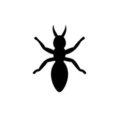 Ant silhouette vector insect