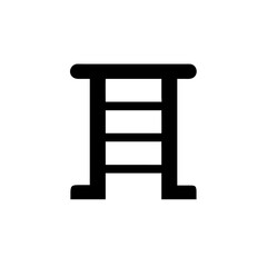 Simple ladder vector graphic