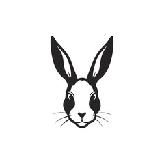 Rabbit head vector illustration