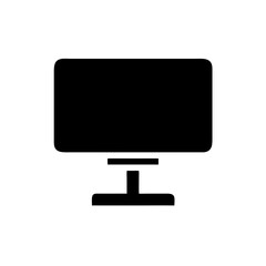 Black computer monitor icon