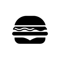 Burger icon fast food vector