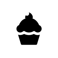 Simple cupcake dessert vector