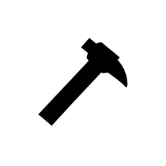 Black hammer tool silhouette