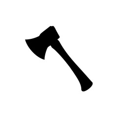 Axe tool chopping wood icon