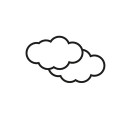  cloud logo icon illustration flat
