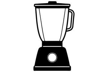 Blender vector silhouette illustration isolated on white background