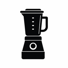 Blender vector silhouette illustration isolated on white background