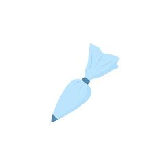 Pastry Bag icing. Kitchen equipment, utensil. Vector illustration 