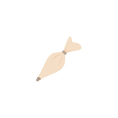 Pastry Bag icing. Kitchen equipment, utensil. Vector illustration 