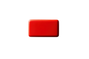 A vibrant red block against a stark white background simple clean aesthetic minimalist design