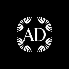 Letter logo floral letter logo company name letter logo