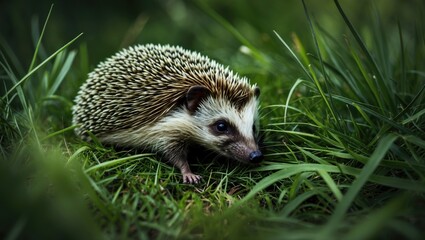 Fototapeta premium Hedgehog Found in the Grass