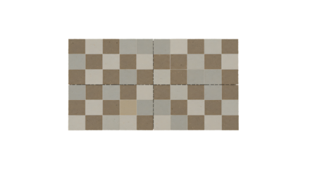 Checkerboard Pattern: Beige and White Tiles